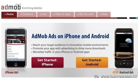 Admob cooperation with several mobile operators